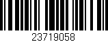 Código de barras (EAN, GTIN, SKU, ISBN): '23719058'