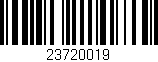 Código de barras (EAN, GTIN, SKU, ISBN): '23720019'
