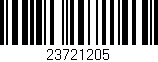 Código de barras (EAN, GTIN, SKU, ISBN): '23721205'
