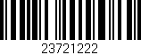 Código de barras (EAN, GTIN, SKU, ISBN): '23721222'