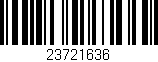 Código de barras (EAN, GTIN, SKU, ISBN): '23721636'