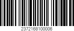 Código de barras (EAN, GTIN, SKU, ISBN): '2372168100006'
