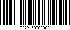 Código de barras (EAN, GTIN, SKU, ISBN): '2372168200003'
