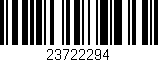 Código de barras (EAN, GTIN, SKU, ISBN): '23722294'