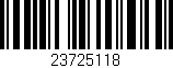 Código de barras (EAN, GTIN, SKU, ISBN): '23725118'