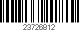 Código de barras (EAN, GTIN, SKU, ISBN): '23726812'