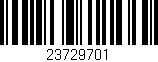 Código de barras (EAN, GTIN, SKU, ISBN): '23729701'