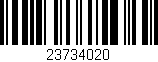 Código de barras (EAN, GTIN, SKU, ISBN): '23734020'