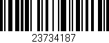 Código de barras (EAN, GTIN, SKU, ISBN): '23734187'
