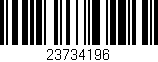 Código de barras (EAN, GTIN, SKU, ISBN): '23734196'