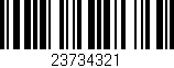 Código de barras (EAN, GTIN, SKU, ISBN): '23734321'