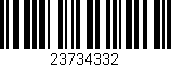 Código de barras (EAN, GTIN, SKU, ISBN): '23734332'