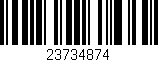 Código de barras (EAN, GTIN, SKU, ISBN): '23734874'