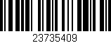 Código de barras (EAN, GTIN, SKU, ISBN): '23735409'