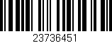Código de barras (EAN, GTIN, SKU, ISBN): '23736451'