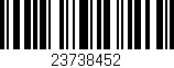 Código de barras (EAN, GTIN, SKU, ISBN): '23738452'