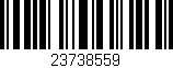 Código de barras (EAN, GTIN, SKU, ISBN): '23738559'
