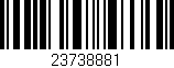 Código de barras (EAN, GTIN, SKU, ISBN): '23738881'