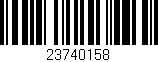 Código de barras (EAN, GTIN, SKU, ISBN): '23740158'
