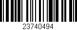 Código de barras (EAN, GTIN, SKU, ISBN): '23740494'