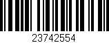 Código de barras (EAN, GTIN, SKU, ISBN): '23742554'