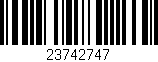 Código de barras (EAN, GTIN, SKU, ISBN): '23742747'