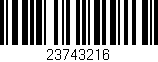 Código de barras (EAN, GTIN, SKU, ISBN): '23743216'