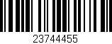 Código de barras (EAN, GTIN, SKU, ISBN): '23744455'