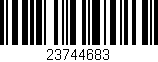 Código de barras (EAN, GTIN, SKU, ISBN): '23744683'