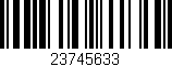 Código de barras (EAN, GTIN, SKU, ISBN): '23745633'