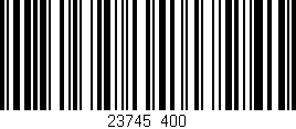 Código de barras (EAN, GTIN, SKU, ISBN): '23745/400'