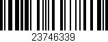 Código de barras (EAN, GTIN, SKU, ISBN): '23746339'