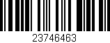 Código de barras (EAN, GTIN, SKU, ISBN): '23746463'
