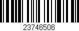 Código de barras (EAN, GTIN, SKU, ISBN): '23746506'