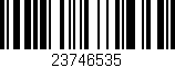 Código de barras (EAN, GTIN, SKU, ISBN): '23746535'