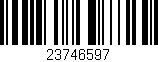 Código de barras (EAN, GTIN, SKU, ISBN): '23746597'