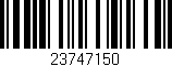 Código de barras (EAN, GTIN, SKU, ISBN): '23747150'