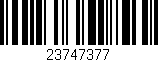 Código de barras (EAN, GTIN, SKU, ISBN): '23747377'