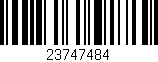 Código de barras (EAN, GTIN, SKU, ISBN): '23747484'