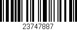 Código de barras (EAN, GTIN, SKU, ISBN): '23747887'
