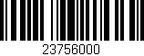 Código de barras (EAN, GTIN, SKU, ISBN): '23756000'