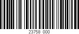 Código de barras (EAN, GTIN, SKU, ISBN): '23758/000'