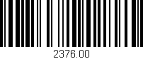 Código de barras (EAN, GTIN, SKU, ISBN): '2376.00'