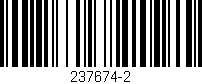 Código de barras (EAN, GTIN, SKU, ISBN): '237674-2'