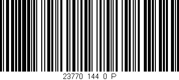 Código de barras (EAN, GTIN, SKU, ISBN): '23770_144_0_P'