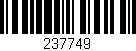 Código de barras (EAN, GTIN, SKU, ISBN): '237749'