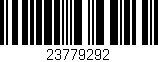 Código de barras (EAN, GTIN, SKU, ISBN): '23779292'