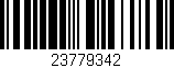 Código de barras (EAN, GTIN, SKU, ISBN): '23779342'