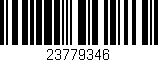 Código de barras (EAN, GTIN, SKU, ISBN): '23779346'