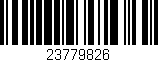 Código de barras (EAN, GTIN, SKU, ISBN): '23779826'
